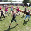 The fitness group 'Jungle Body' does a demo, GSB and the Gislingham Fete, Suffolk - 29th June 2019