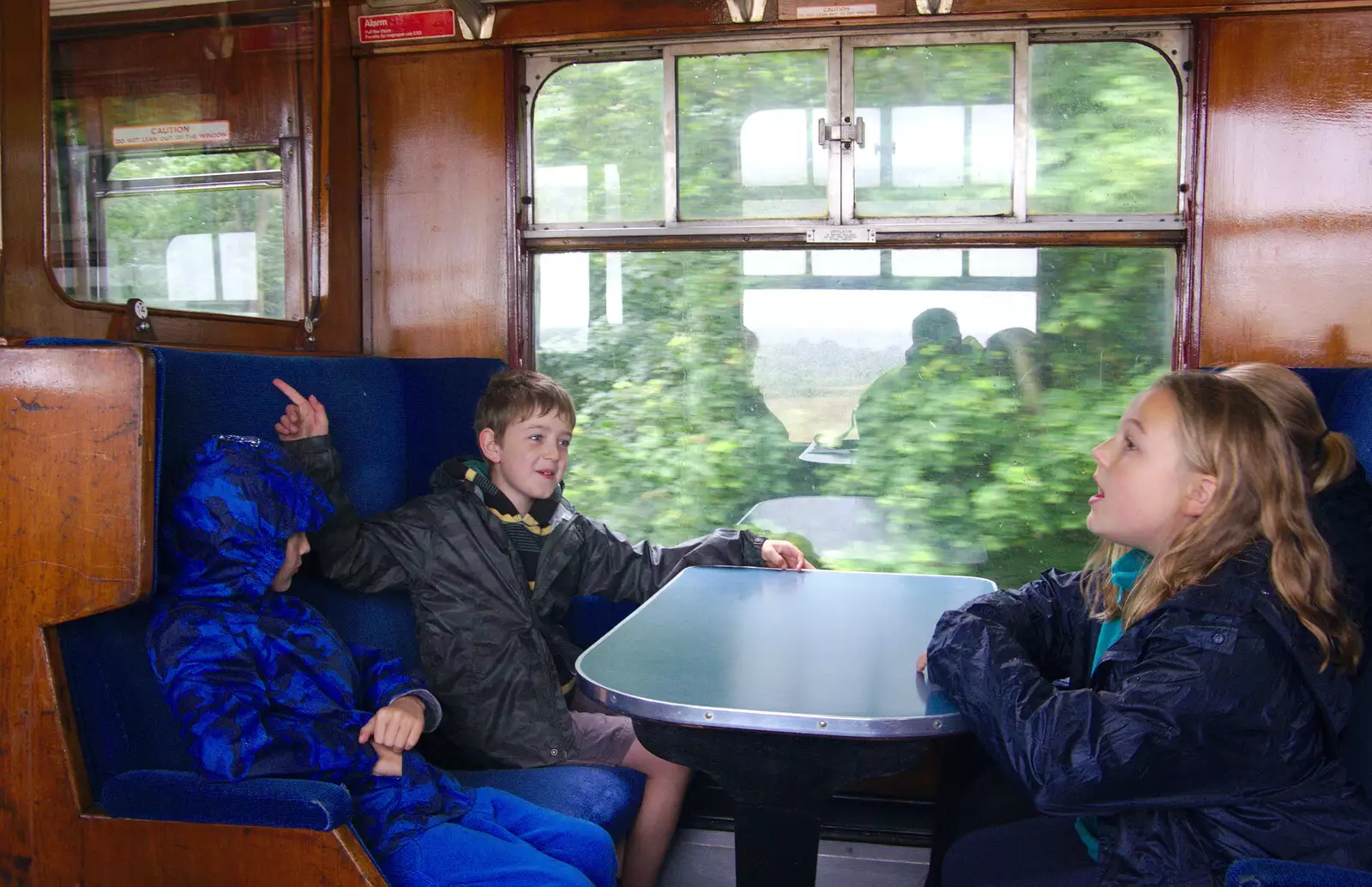 Fred points around in the Mark 1 TSO coach, from Kelling Camping and the Potty Morris Festival, Sheringham, North Norfolk - 6th July 2019