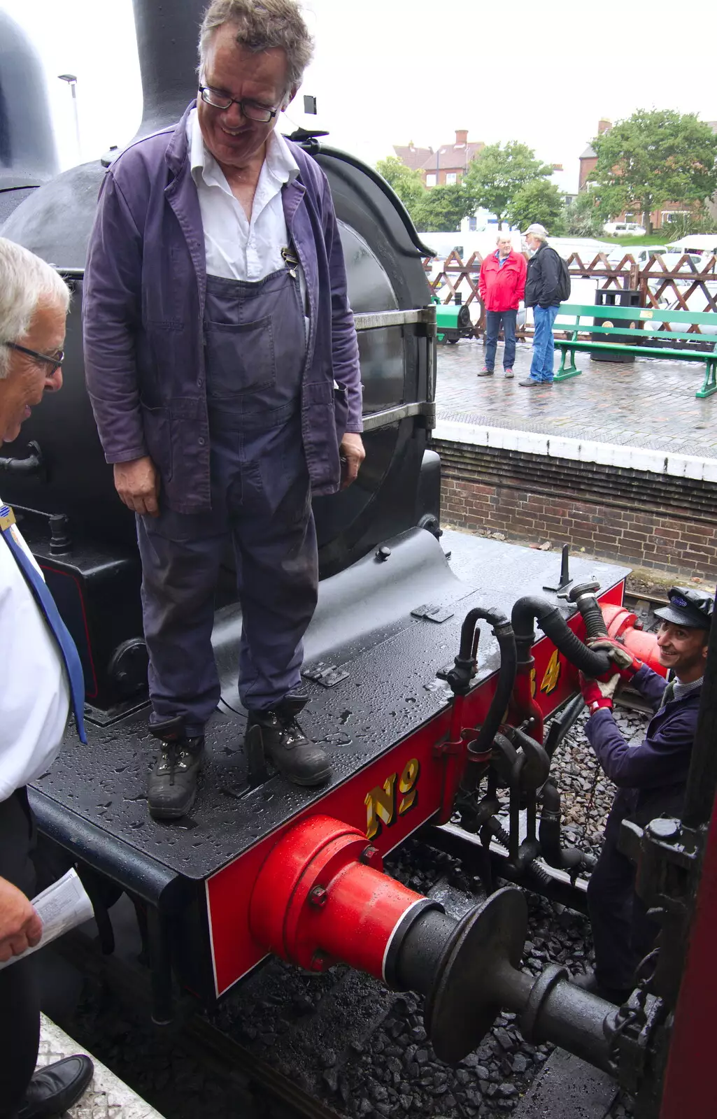 On the buffers, from Kelling Camping and the Potty Morris Festival, Sheringham, North Norfolk - 6th July 2019