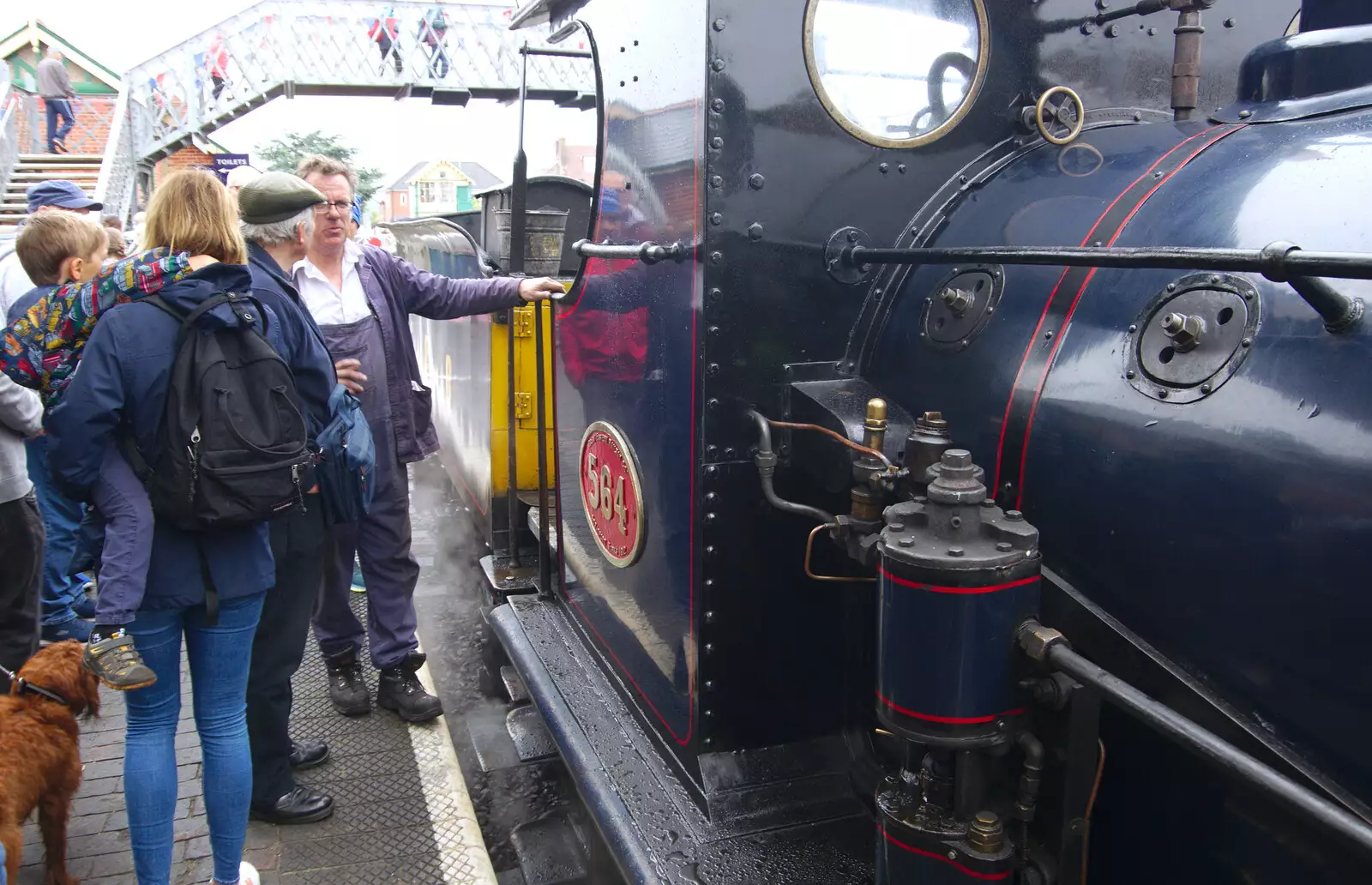 Number 564 0-6-0 light engine at Sheringham, from Kelling Camping and the Potty Morris Festival, Sheringham, North Norfolk - 6th July 2019