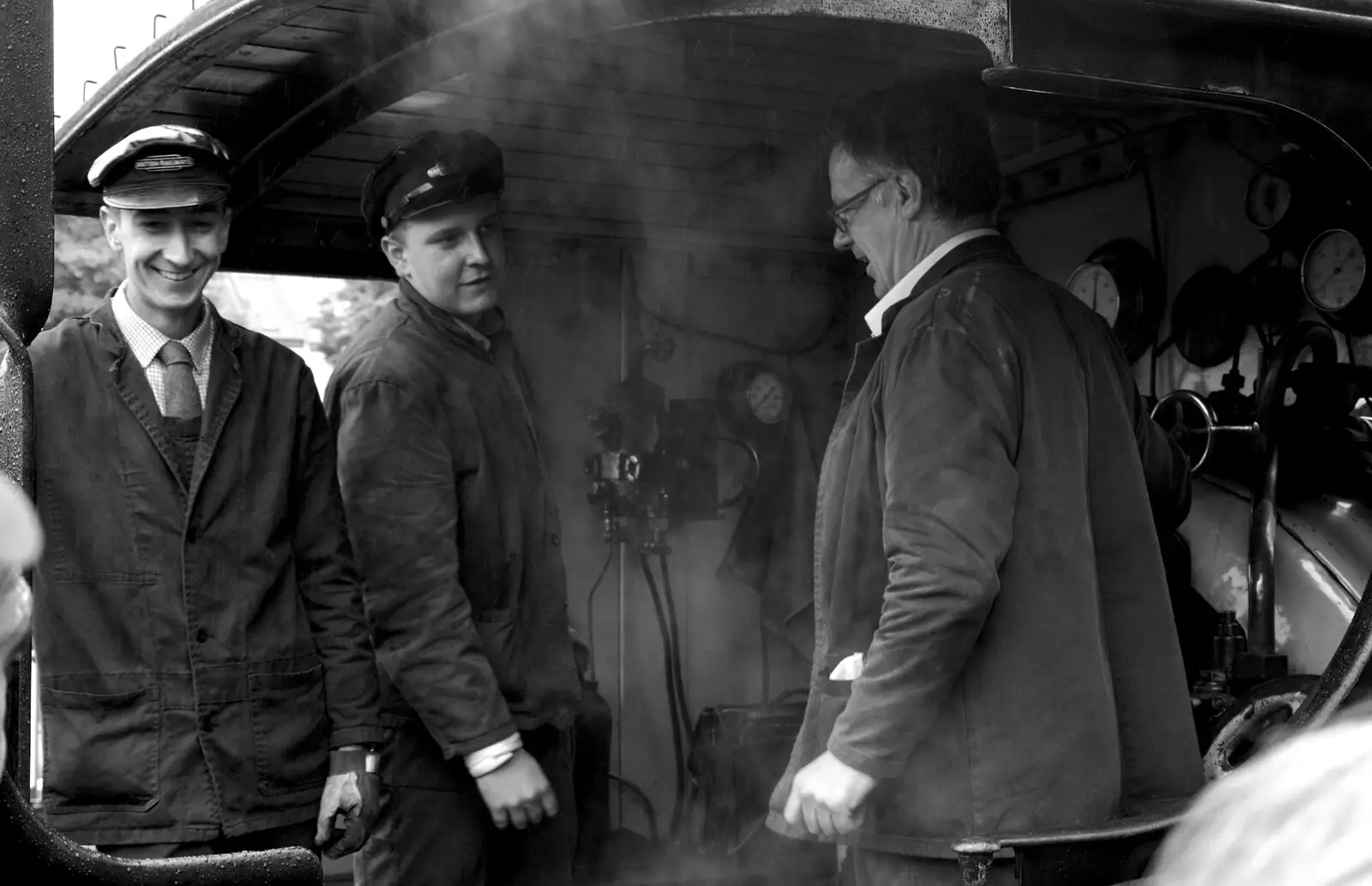 Train drivers and steam, from Kelling Camping and the Potty Morris Festival, Sheringham, North Norfolk - 6th July 2019