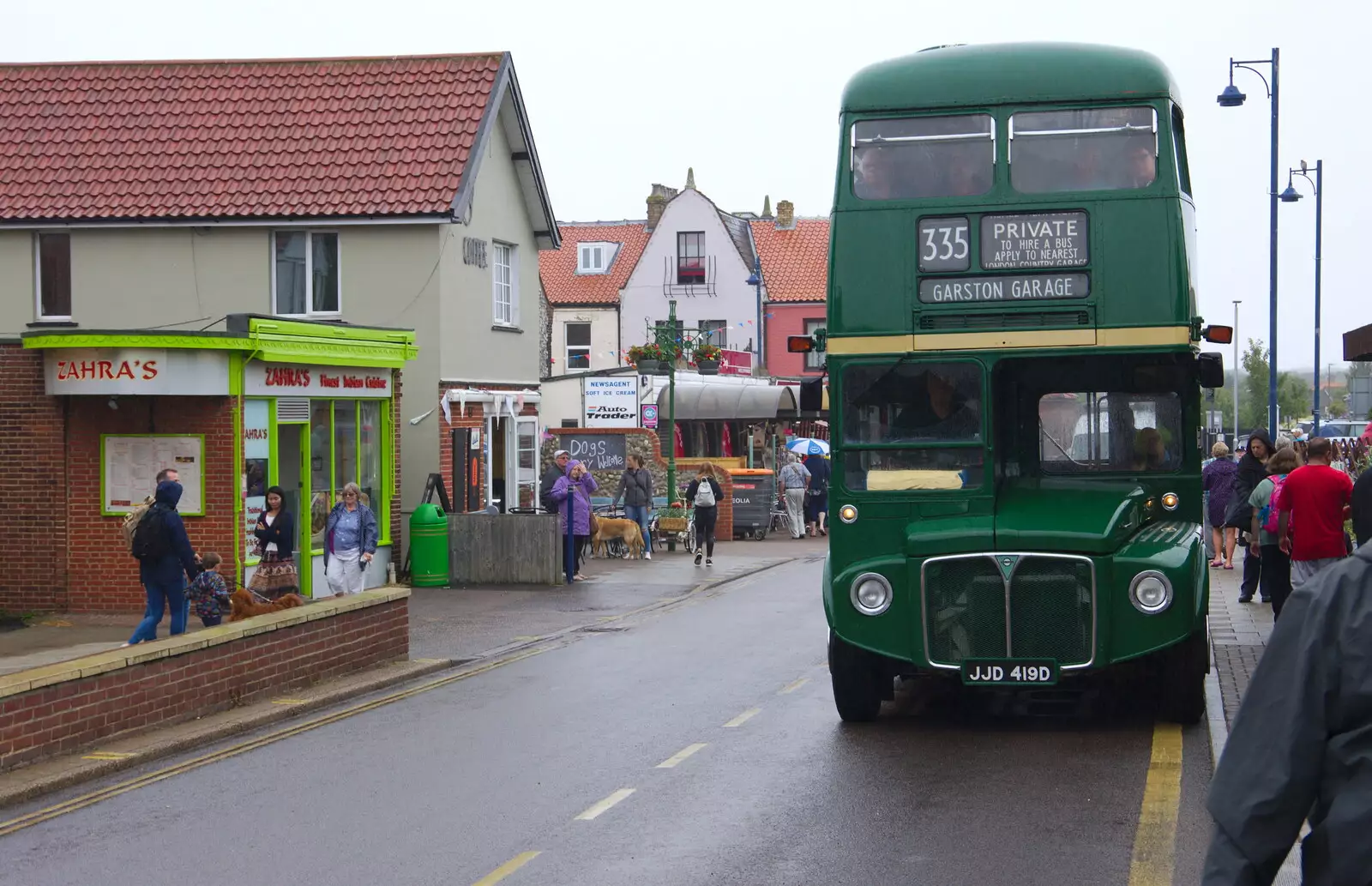 There's a vintage bus outside the station, from Kelling Camping and the Potty Morris Festival, Sheringham, North Norfolk - 6th July 2019