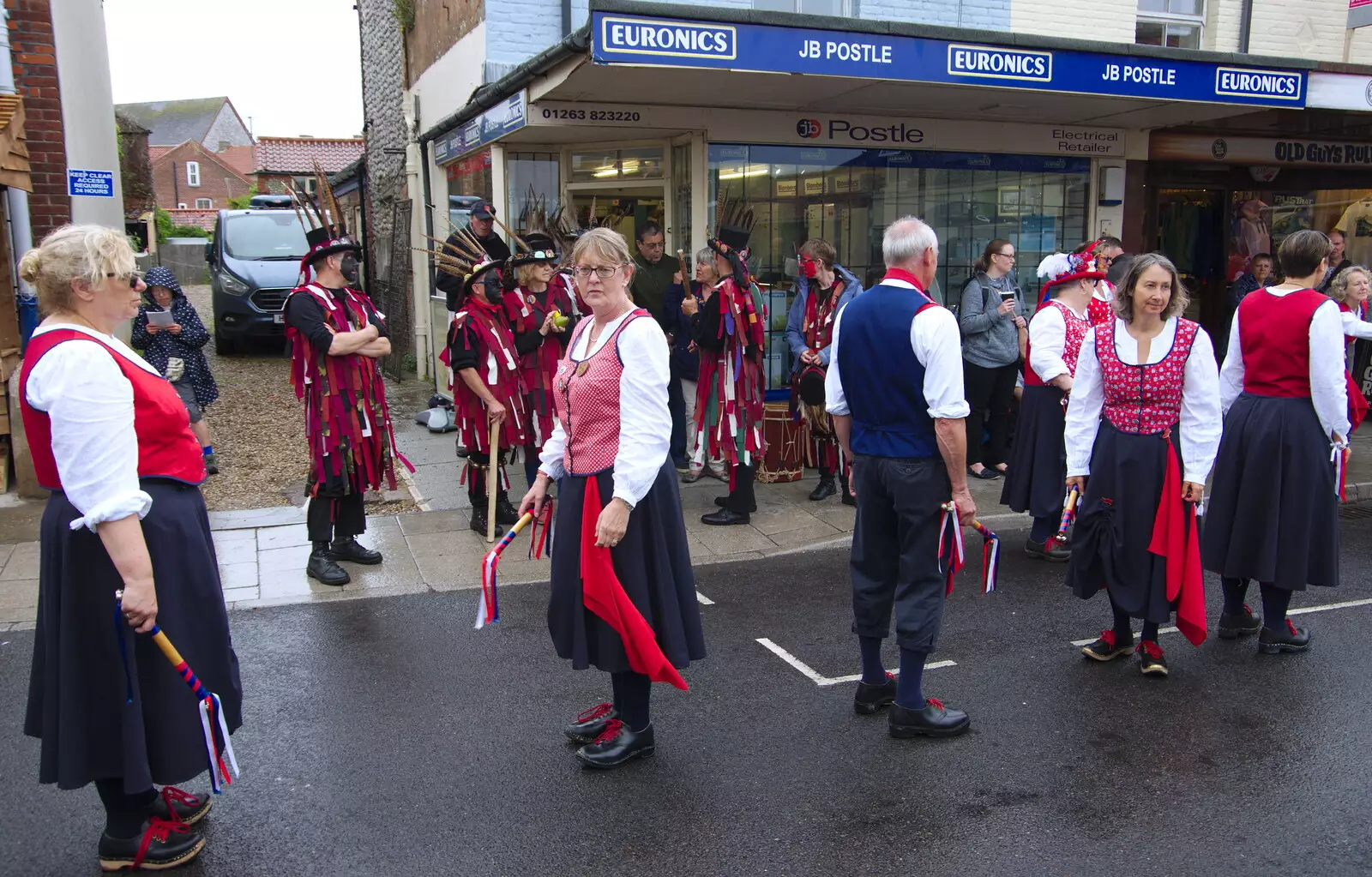 There's a dance-off going down, from Kelling Camping and the Potty Morris Festival, Sheringham, North Norfolk - 6th July 2019