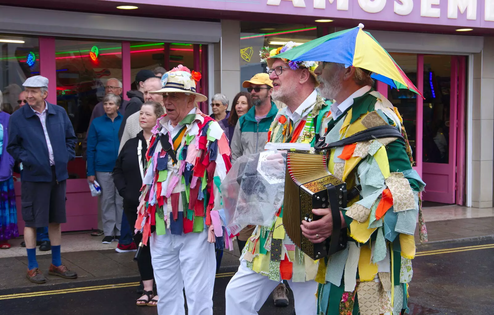 Jeremy Corbyn is on accordion (not really), from Kelling Camping and the Potty Morris Festival, Sheringham, North Norfolk - 6th July 2019