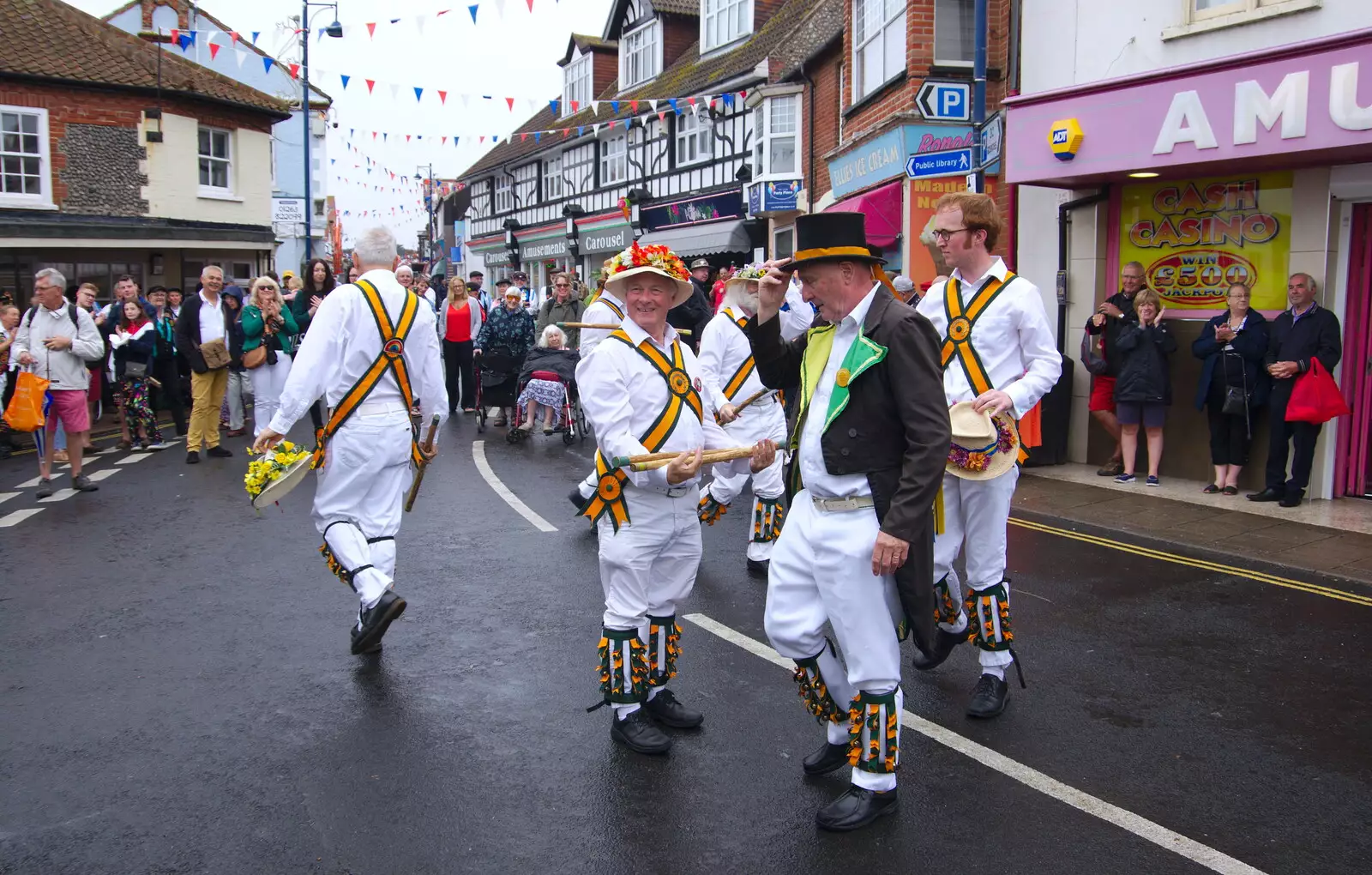 A dance concludes, from Kelling Camping and the Potty Morris Festival, Sheringham, North Norfolk - 6th July 2019