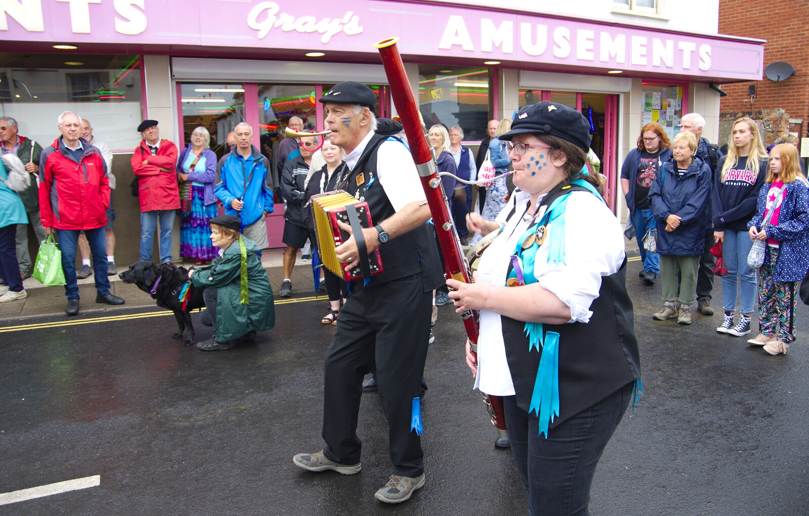 There's an actual bassoon in the Morris band from Kelling Camping and the Potty Morris Festival, Sheringham, North Norfolk - 6th July 2019