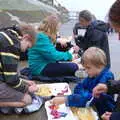 We have fish and chips down on the promenade, Kelling Camping and the Potty Morris Festival, Sheringham, North Norfolk - 6th July 2019