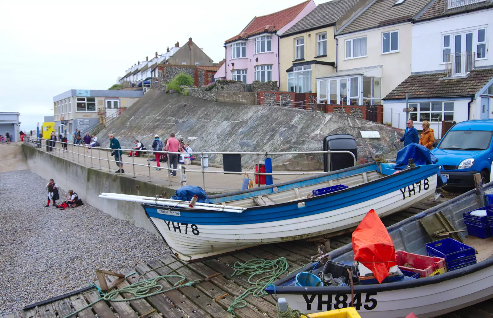 The fisherman's slipway at Sheringham, from Kelling Camping and the Potty Morris Festival, Sheringham, North Norfolk - 6th July 2019