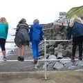 The children stand on a railing, Kelling Camping and the Potty Morris Festival, Sheringham, North Norfolk - 6th July 2019