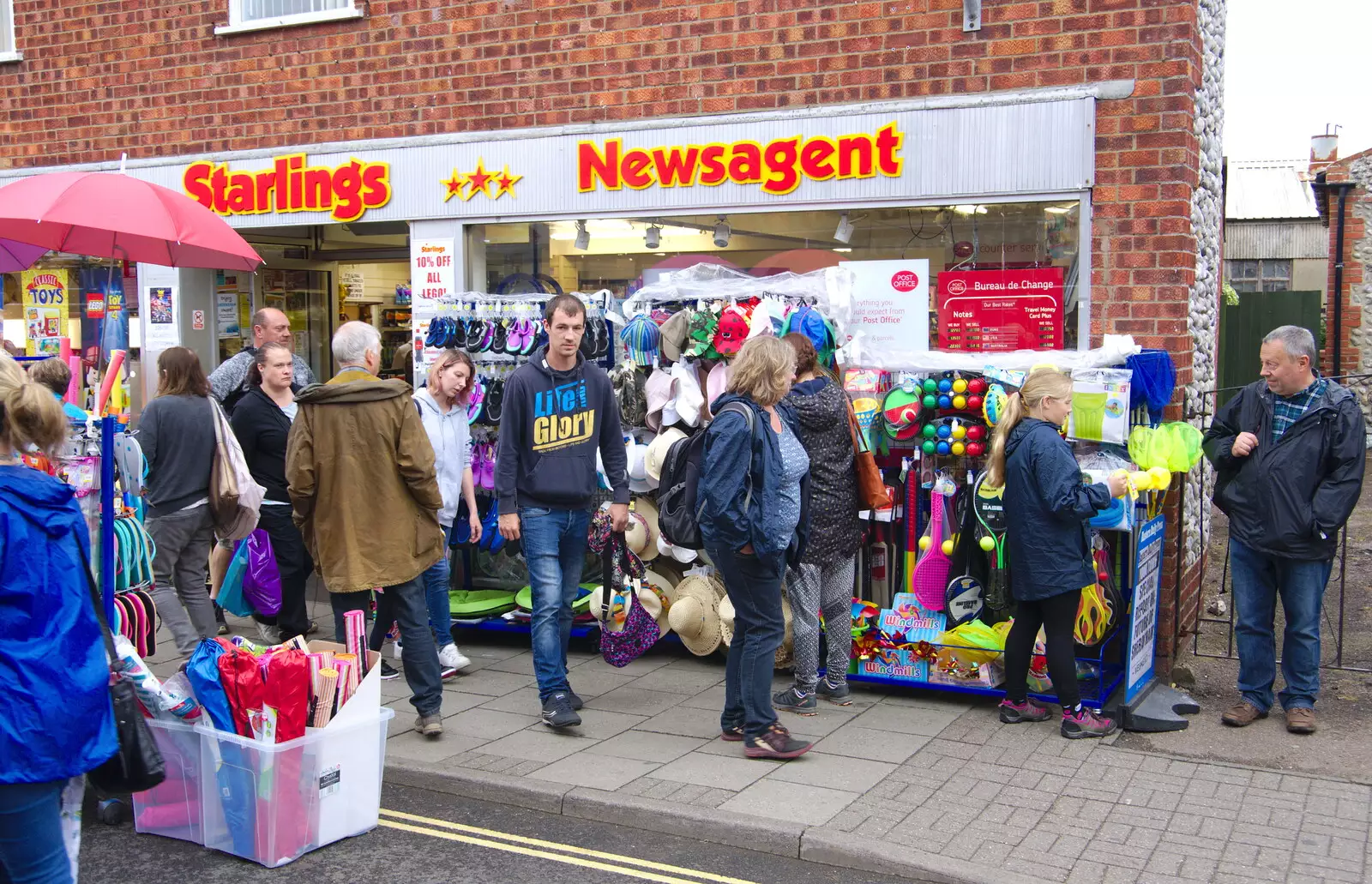 Outside Starling's Nesagent, from Kelling Camping and the Potty Morris Festival, Sheringham, North Norfolk - 6th July 2019