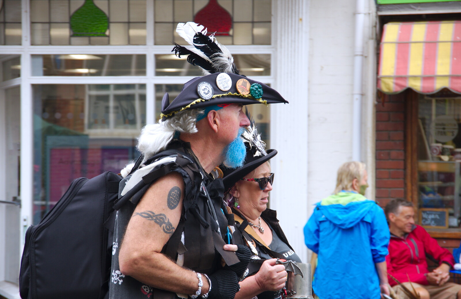 The owl dude is on the move from Kelling Camping and the Potty Morris Festival, Sheringham, North Norfolk - 6th July 2019