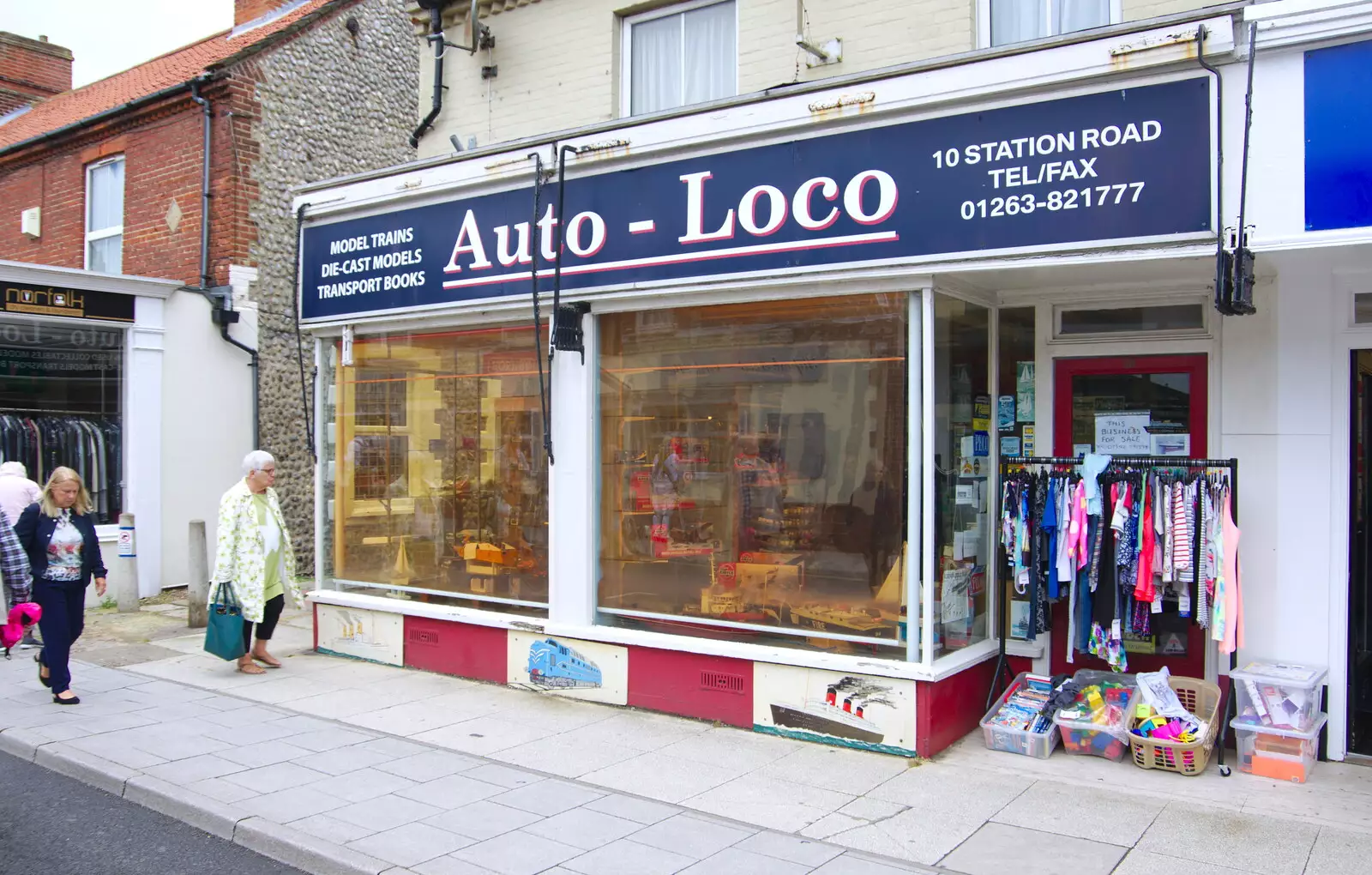 The sad sight of shut-down model shop, from Kelling Camping and the Potty Morris Festival, Sheringham, North Norfolk - 6th July 2019