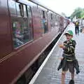 Fred points to some spare seats, Kelling Camping and the Potty Morris Festival, Sheringham, North Norfolk - 6th July 2019