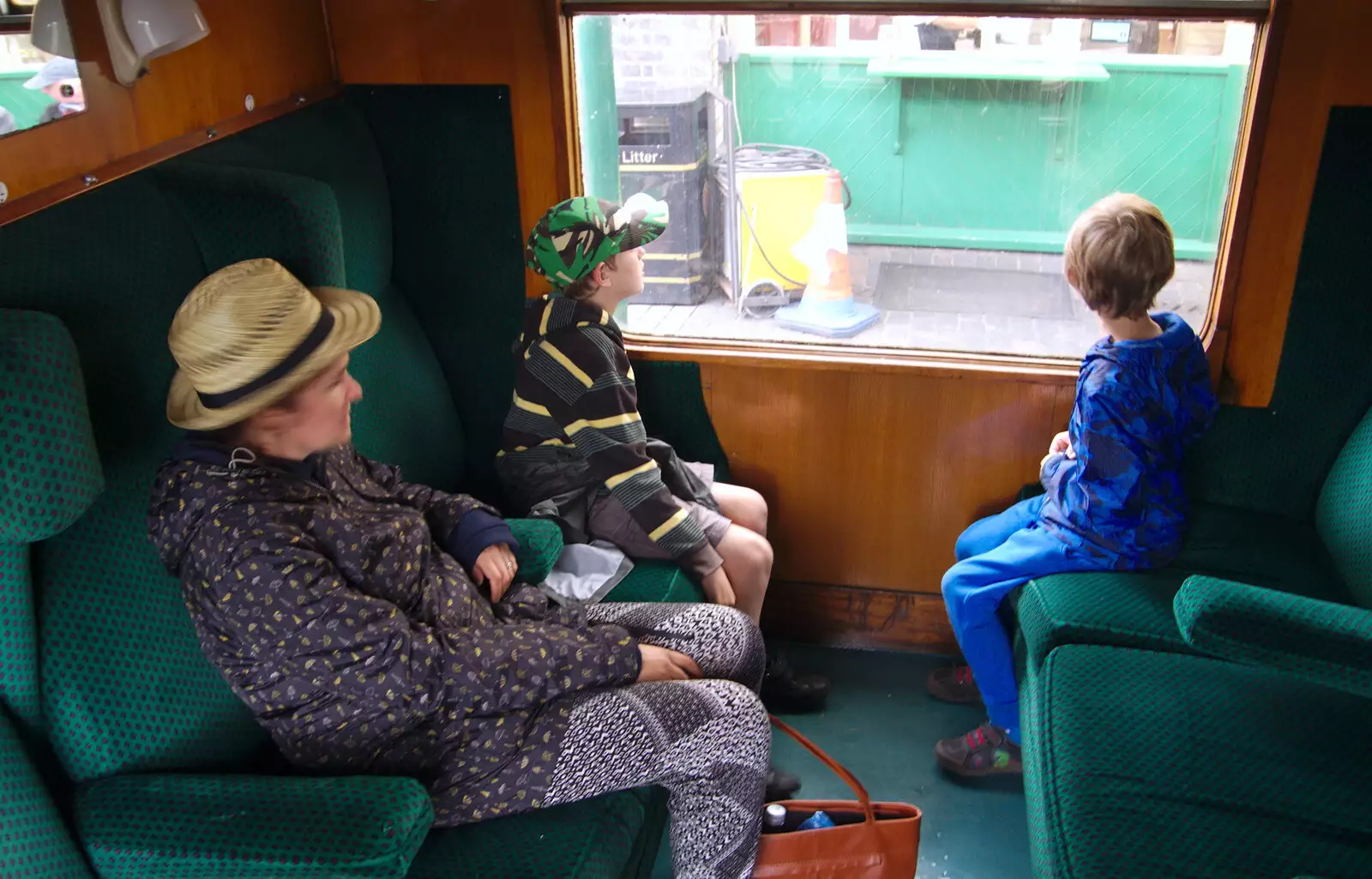 A 'Harry Potter' compartment in an FK Mark 1 coach, from Kelling Camping and the Potty Morris Festival, Sheringham, North Norfolk - 6th July 2019