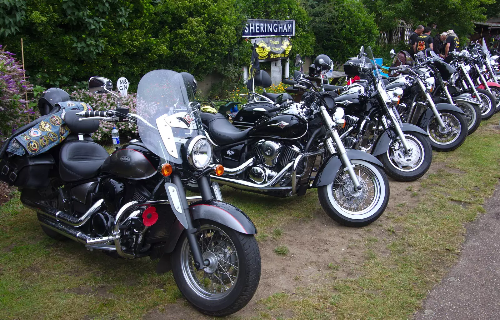 Vulcan Riders are out on display, from Kelling Camping and the Potty Morris Festival, Sheringham, North Norfolk - 6th July 2019