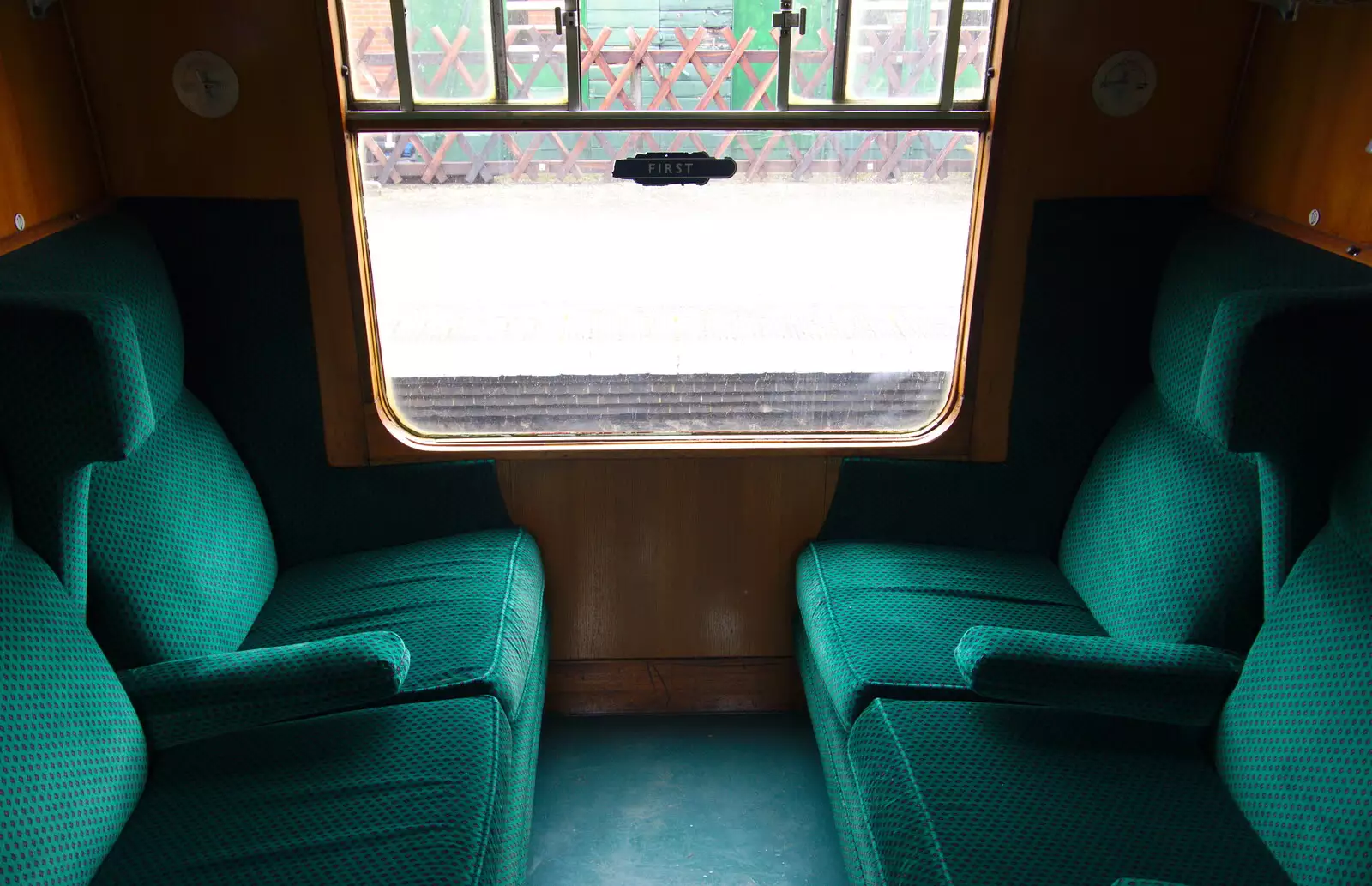 A nice First Class Mark 1 coach compartment, from Kelling Camping and the Potty Morris Festival, Sheringham, North Norfolk - 6th July 2019