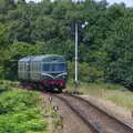 Nosher's two-coach DMU trundles up the line , Kelling Camping and the Potty Morris Festival, Sheringham, North Norfolk - 6th July 2019