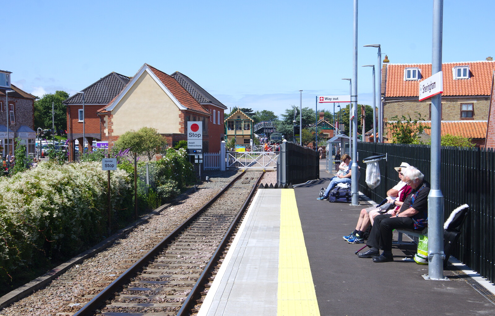 Down at the 'other' Sheringham Station from Kelling Camping and the Potty Morris Festival, Sheringham, North Norfolk - 6th July 2019