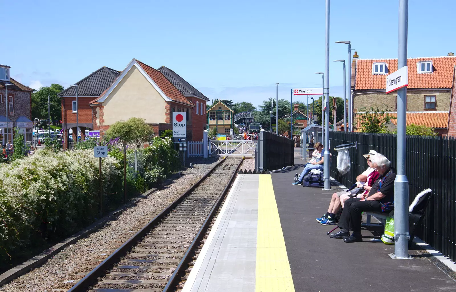 Down at the 'other' Sheringham Station, from Kelling Camping and the Potty Morris Festival, Sheringham, North Norfolk - 6th July 2019