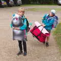 Jacob hauls his very heavy bag around, A Postcard from Boxford and BSCC at Pulham, Suffolk and Norfolk - 13th July 2019