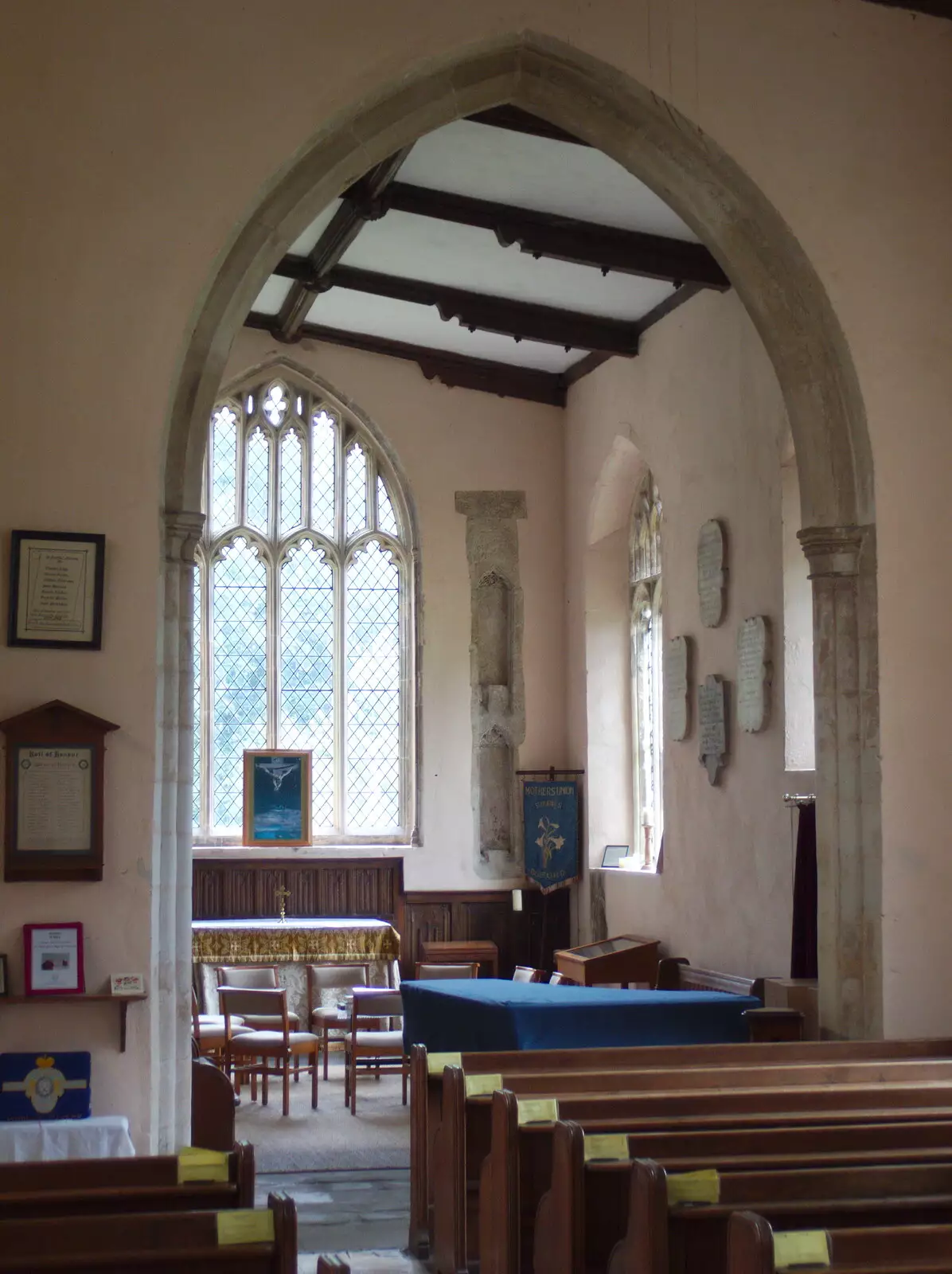 A transept at St. Mary's, from A Postcard from Boxford and BSCC at Pulham, Suffolk and Norfolk - 13th July 2019