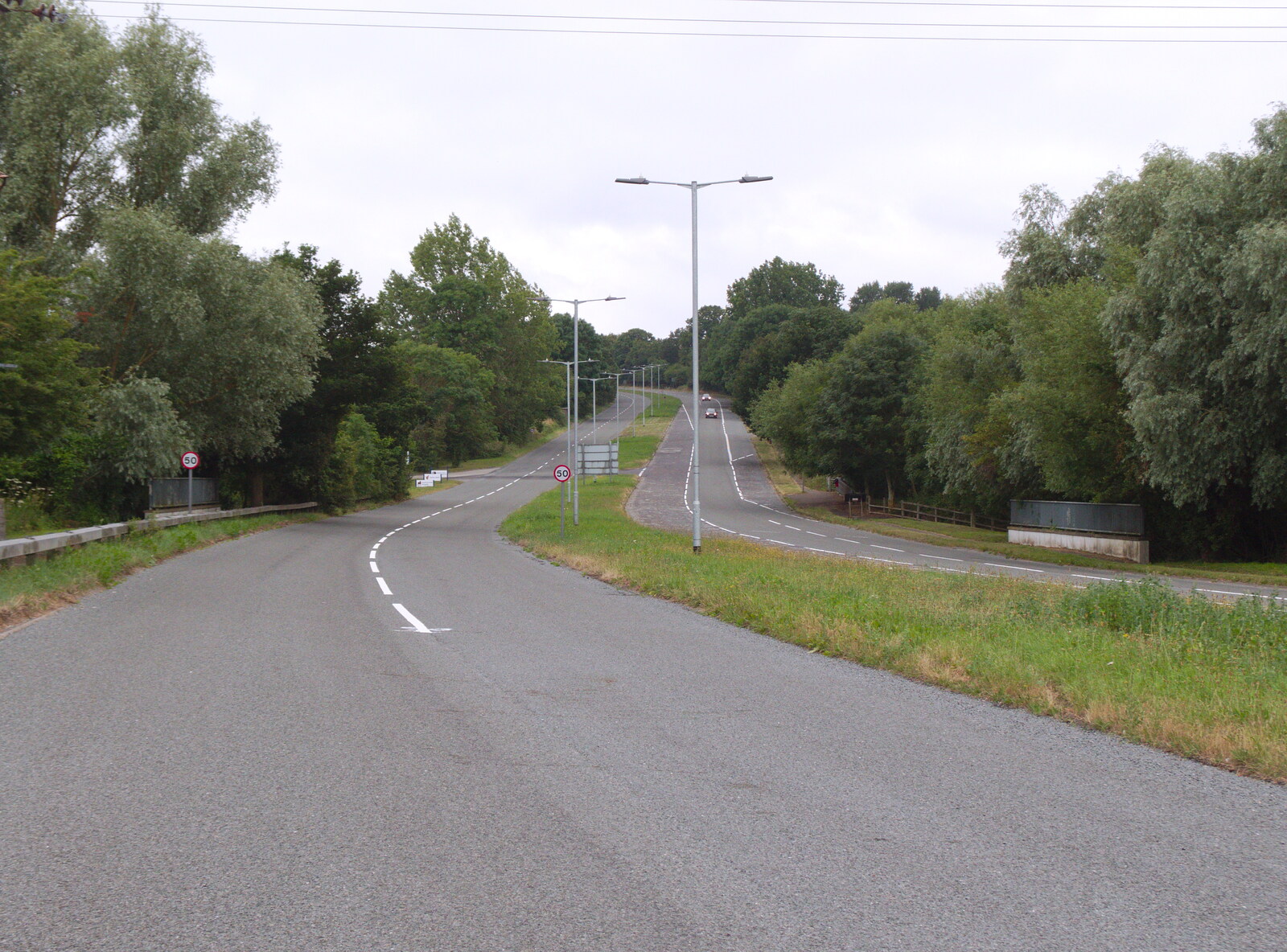 The old A12 London Road in Washbrook from A Postcard from Boxford and BSCC at Pulham, Suffolk and Norfolk - 13th July 2019