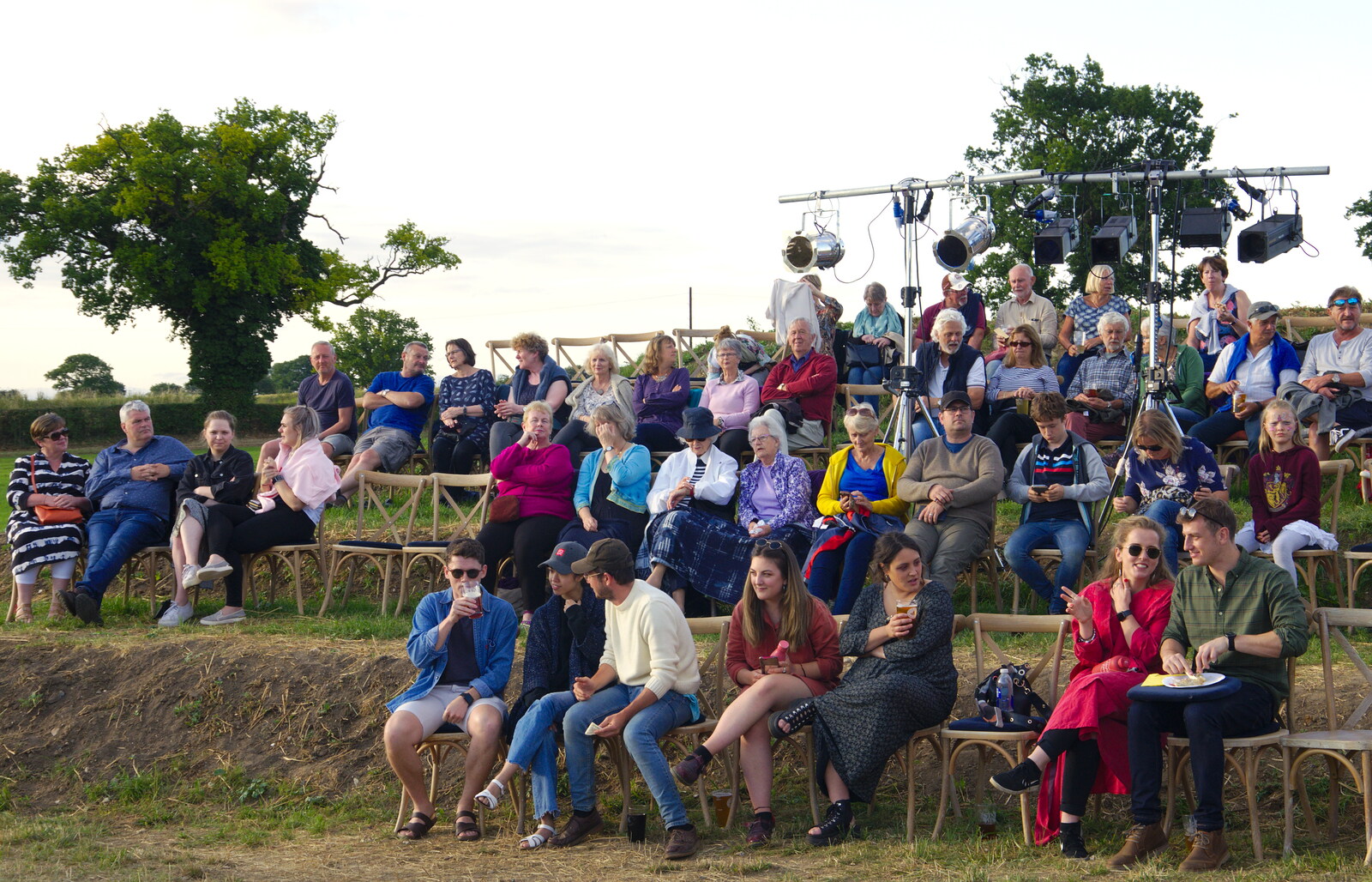 The audience assembles from The Shakesbeer Festival, Star Wing Brewery, Redgrave, Suffolk - 13th July 2019