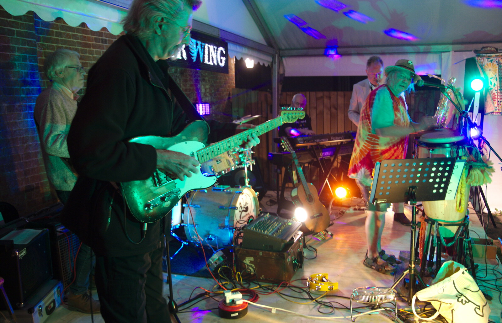 Rob does more twanging from The Shakesbeer Festival, Star Wing Brewery, Redgrave, Suffolk - 13th July 2019
