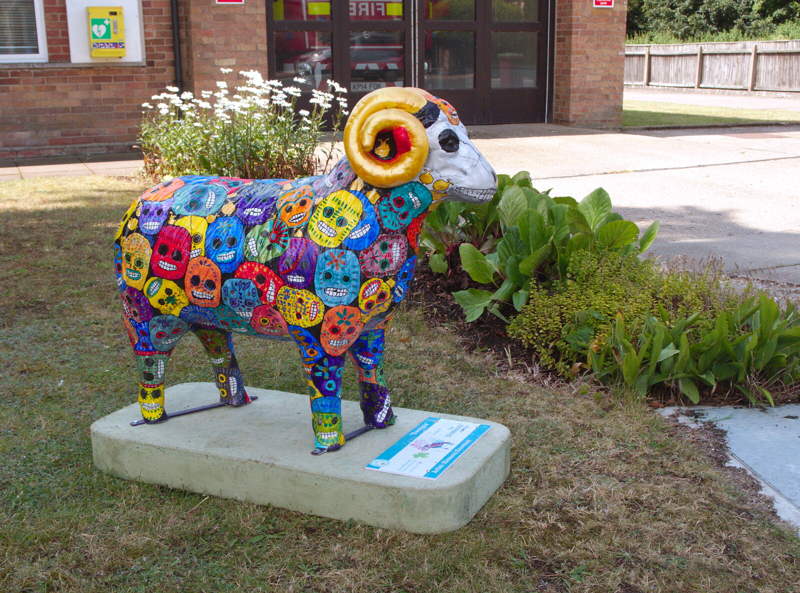 The Day of the Dead sheep from The Sheep Trail, Eye, Suffolk - 20th July 2019