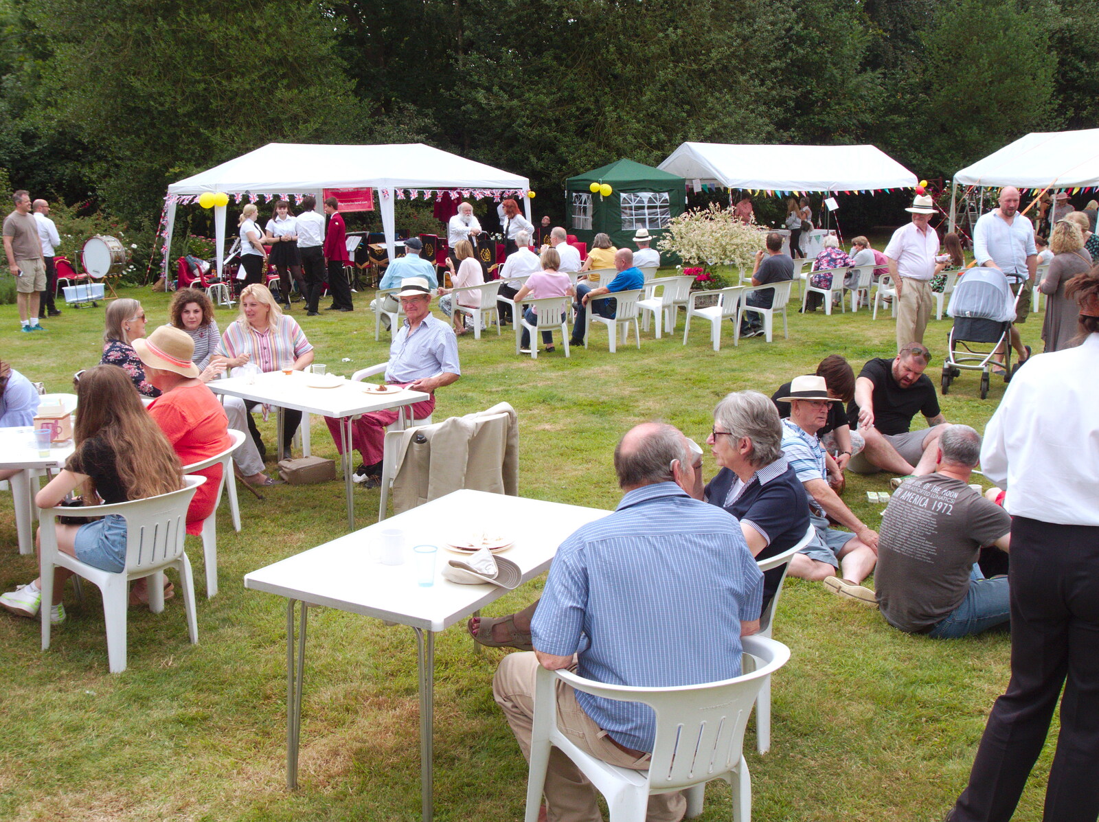 A summer garden party scene from GSB at the Summer Fete, Market Weston, Suffolk - 20th July 2019