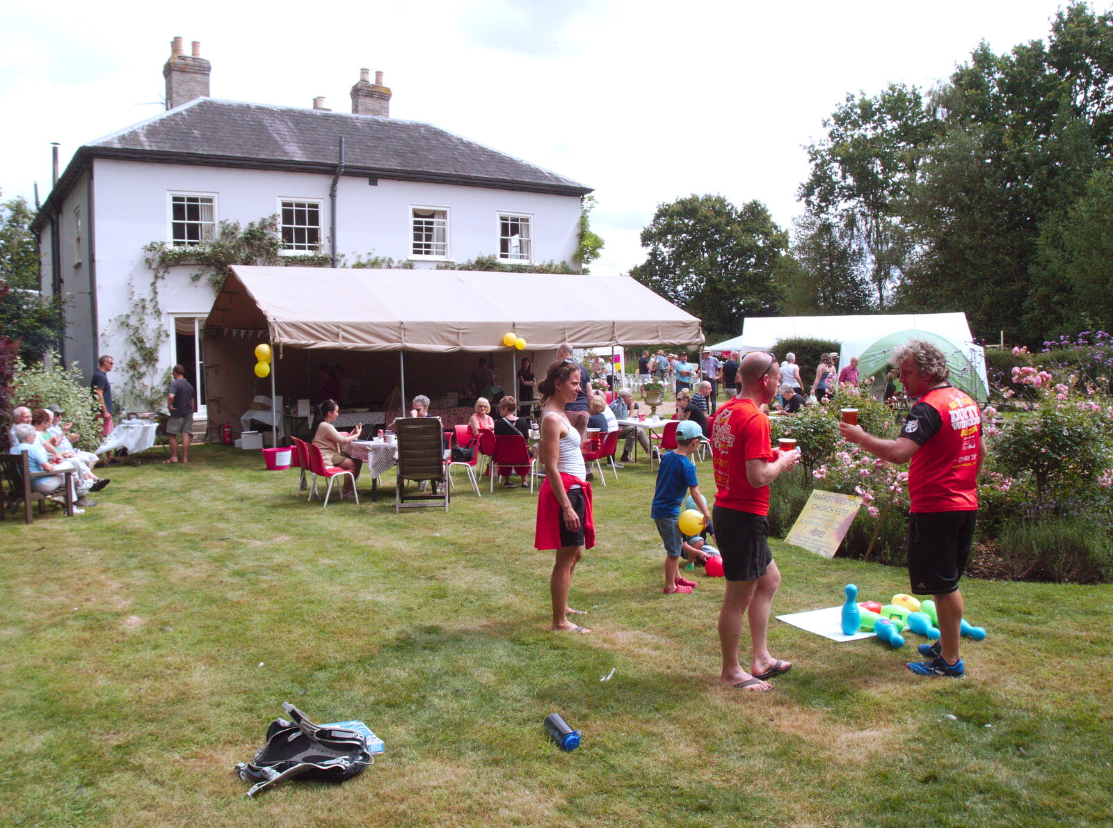 In the gardens of the Old Rectory from GSB at the Summer Fete, Market Weston, Suffolk - 20th July 2019