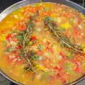 The paella gets some fresh rosemary added, A Summer Party, Brome, Suffolk - 3rd August 2019