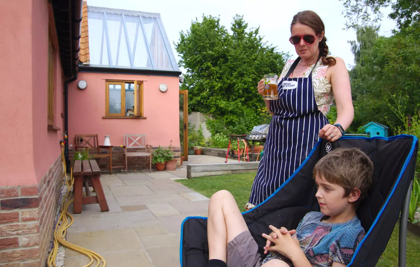 Isobel and Fred, from A Summer Party, Brome, Suffolk - 3rd August 2019