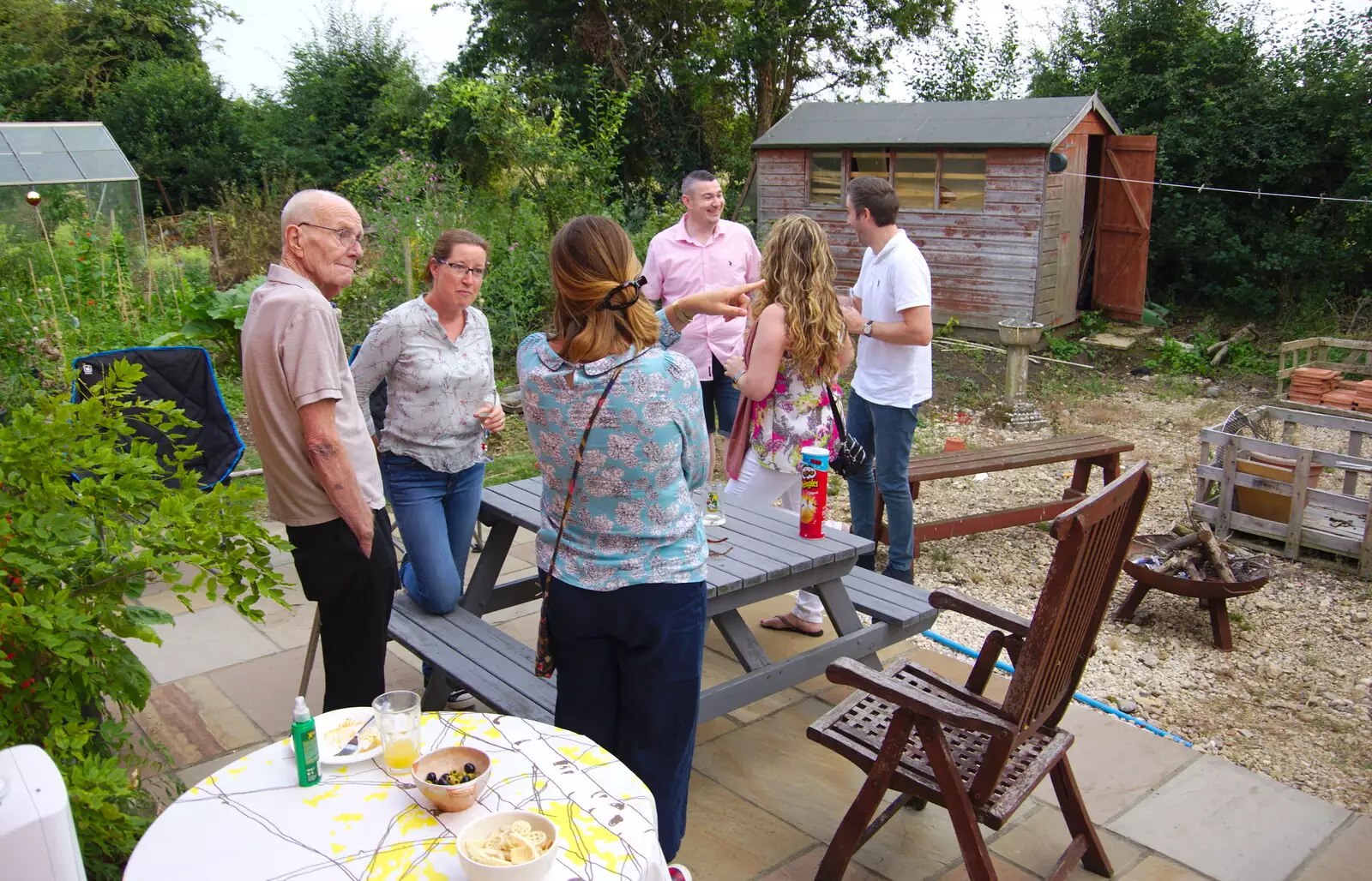 Guests start arriving, from A Summer Party, Brome, Suffolk - 3rd August 2019