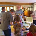 Grandad roams around in the dining room, A Summer Party, Brome, Suffolk - 3rd August 2019