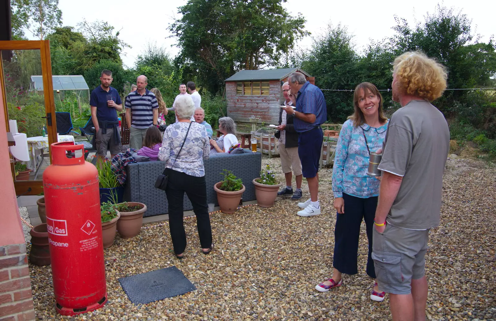 Wavy chats, from A Summer Party, Brome, Suffolk - 3rd August 2019