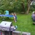 Table tennis and garden chatting, A Summer Party, Brome, Suffolk - 3rd August 2019