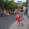 Isobel and Harry on Exchange Street, A Summer Party, Brome, Suffolk - 3rd August 2019