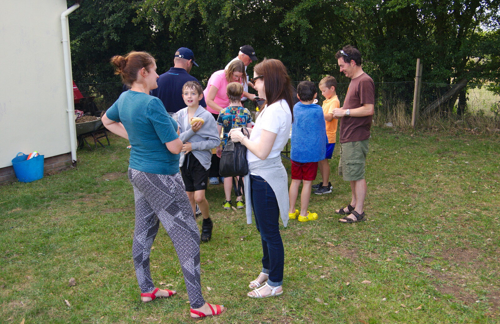There's a post-water-fight barbeque from A Water Fight with a Fire Engine, Eye Cricket Club, Suffolk - 5th August 2019