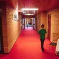 Fred roams the corridors of the 1980s hotel, The Summer Trip to Ireland, Monkstown, Co. Dublin, Ireland - 9th August 2019