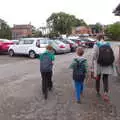 In the hotel car park, The Summer Trip to Ireland, Monkstown, Co. Dublin, Ireland - 9th August 2019