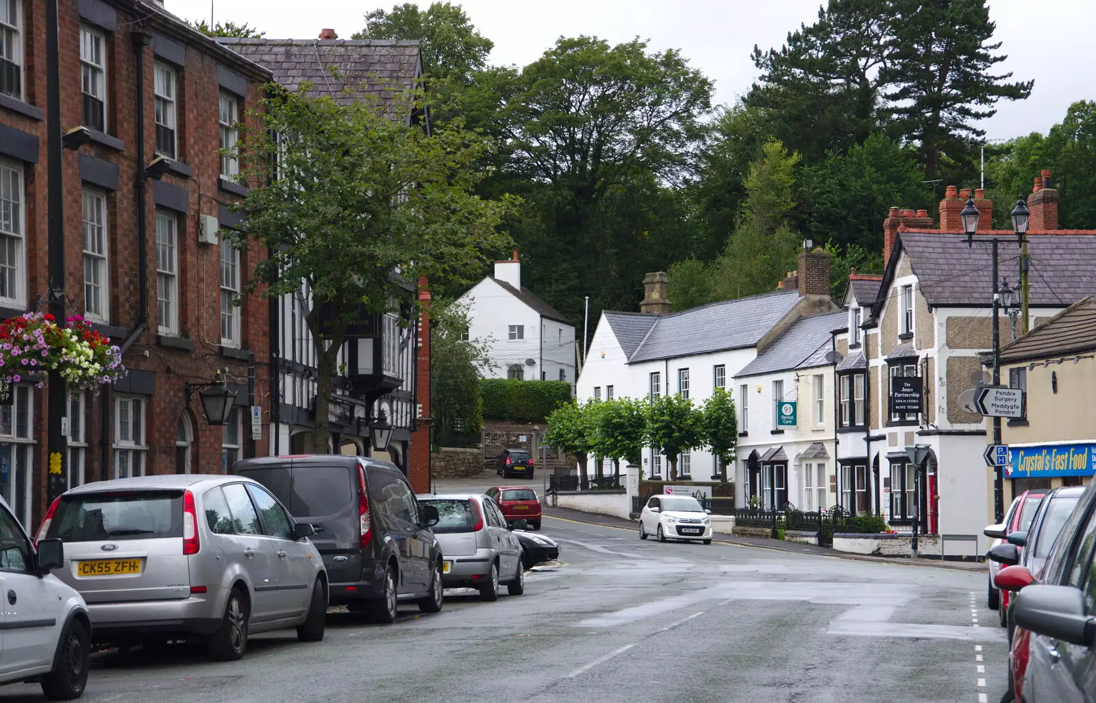 Mold's High Street, from The Summer Trip to Ireland, Monkstown, Co. Dublin, Ireland - 9th August 2019