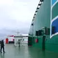 The huge wall of funnel on the ferry, The Summer Trip to Ireland, Monkstown, Co. Dublin, Ireland - 9th August 2019