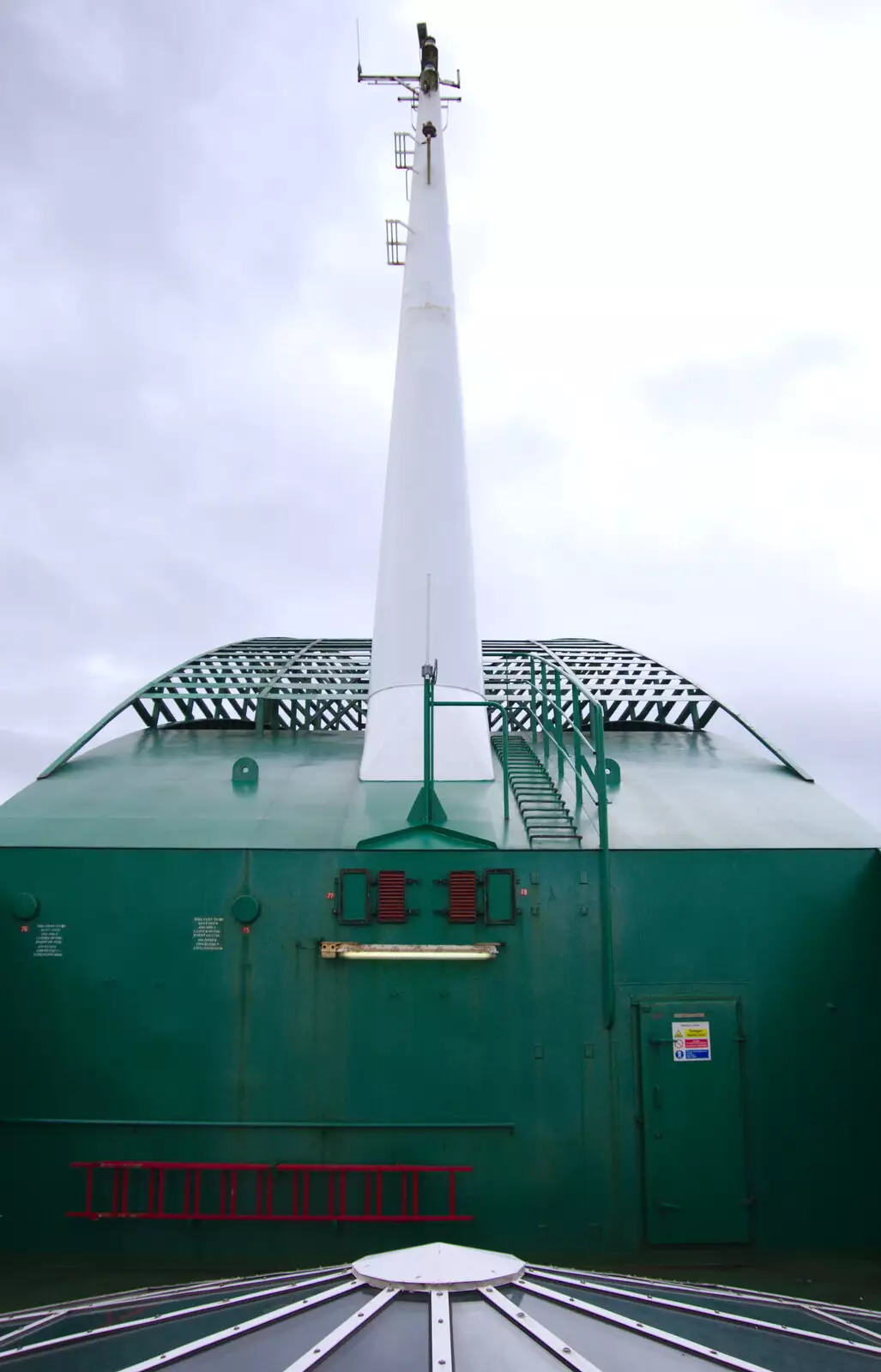 The ferry's token mast, from The Summer Trip to Ireland, Monkstown, Co. Dublin, Ireland - 9th August 2019