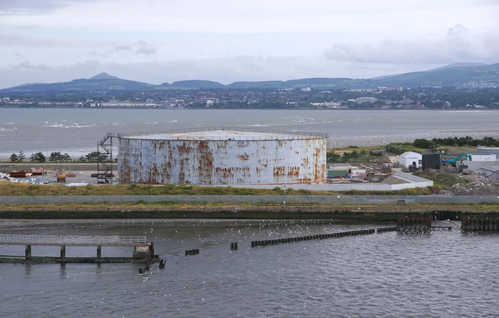 A rusty-looking oil tank, from The Summer Trip to Ireland, Monkstown, Co. Dublin, Ireland - 9th August 2019