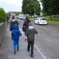 We head off to catch the bus into Dun Laoghaire, The Summer Trip to Ireland, Monkstown, Co. Dublin, Ireland - 9th August 2019