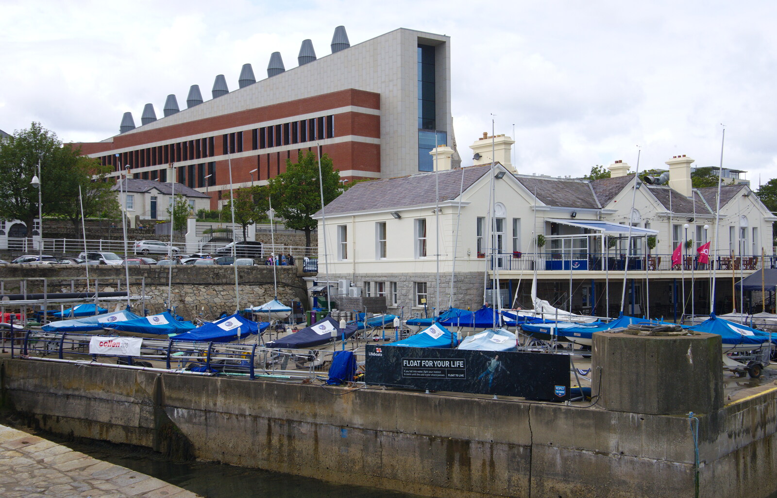 The Dun Laoghaire library from Jimmy and Catherina's, Ballsbridge, Dublin - 10th August 2019