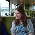 Harry and Isobel on the train, Busking in Temple Bar, Dublin, Ireland - 12th August 2019