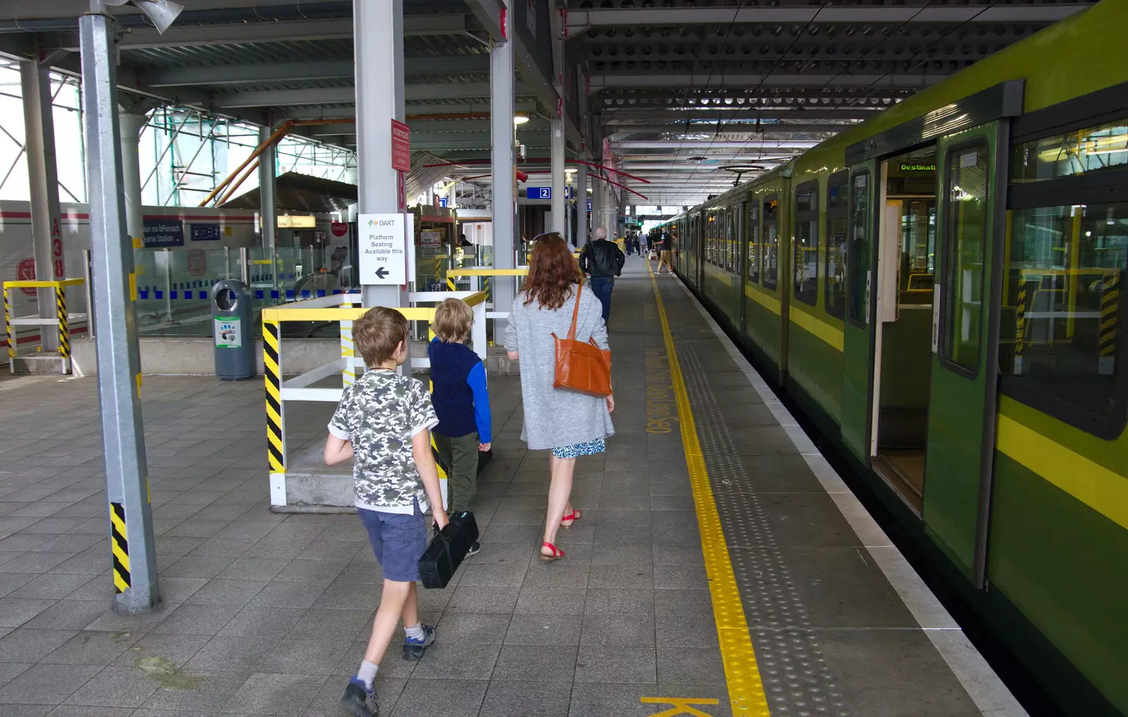 At Pearse Street station, from Busking in Temple Bar, Dublin, Ireland - 12th August 2019