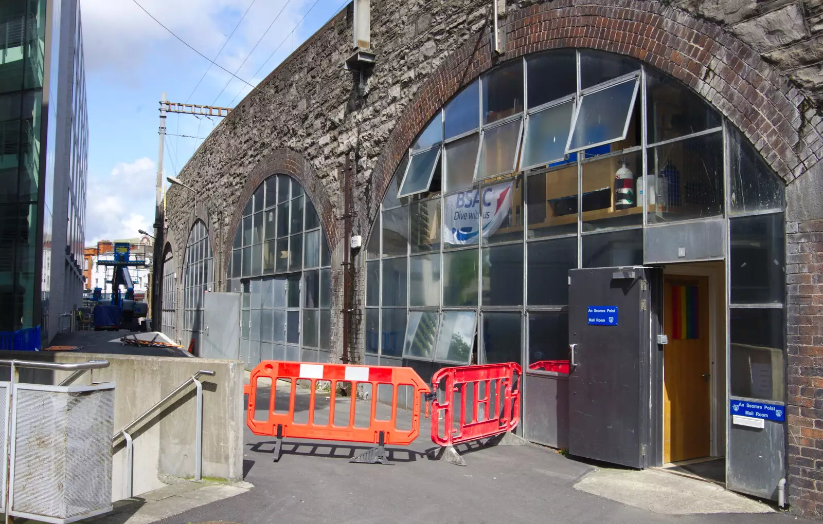 Under the arches near Pearse Street, from Busking in Temple Bar, Dublin, Ireland - 12th August 2019